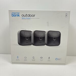 Blink Outdoor Battery Powered Smart Security 3 Camera System 3rd Gen- New Sealed